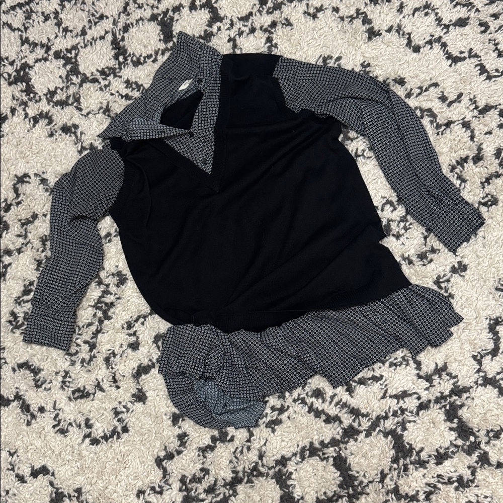 Max Studio Black and Gray Dress